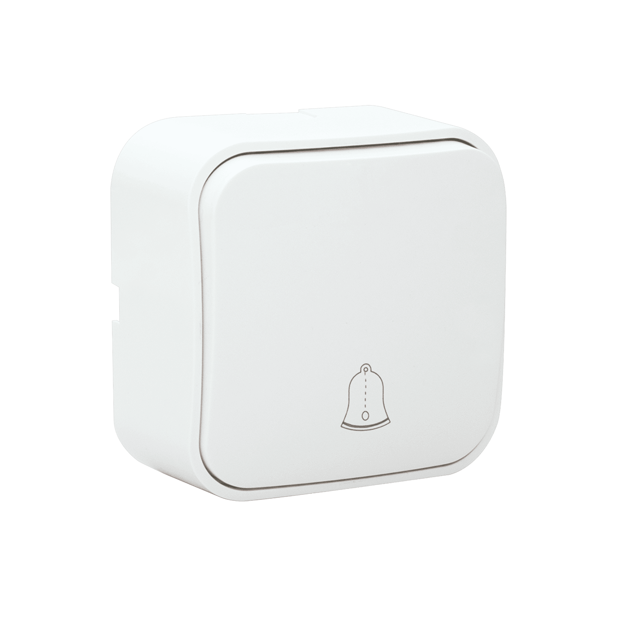 BOTÃO DE PRESSÃO BASCULANTE ATLÂNTICO COM SÍMBOLO DE CAMPAINHA 6A - 250V