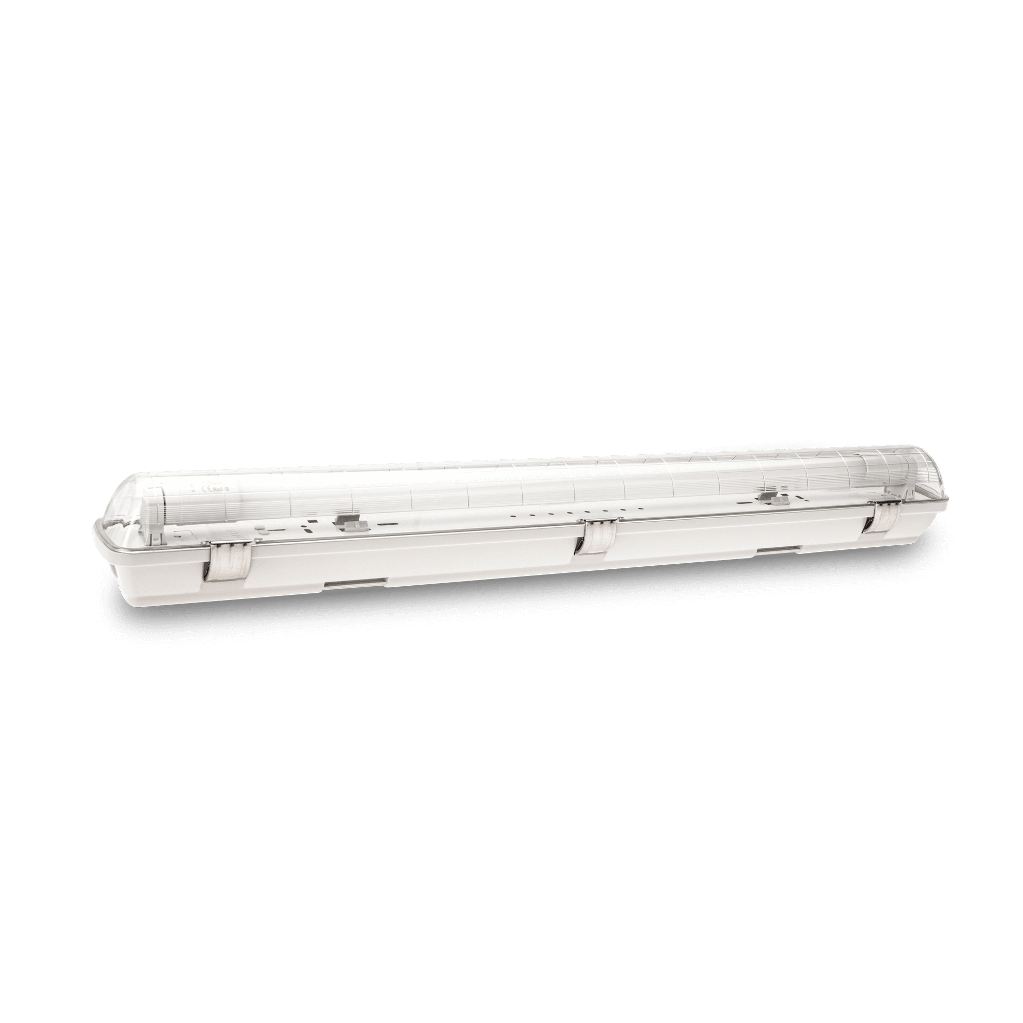 PANTALLA ESTANCA PC CON CLIPS Y TUBO T8  | 1XG13                                                                        