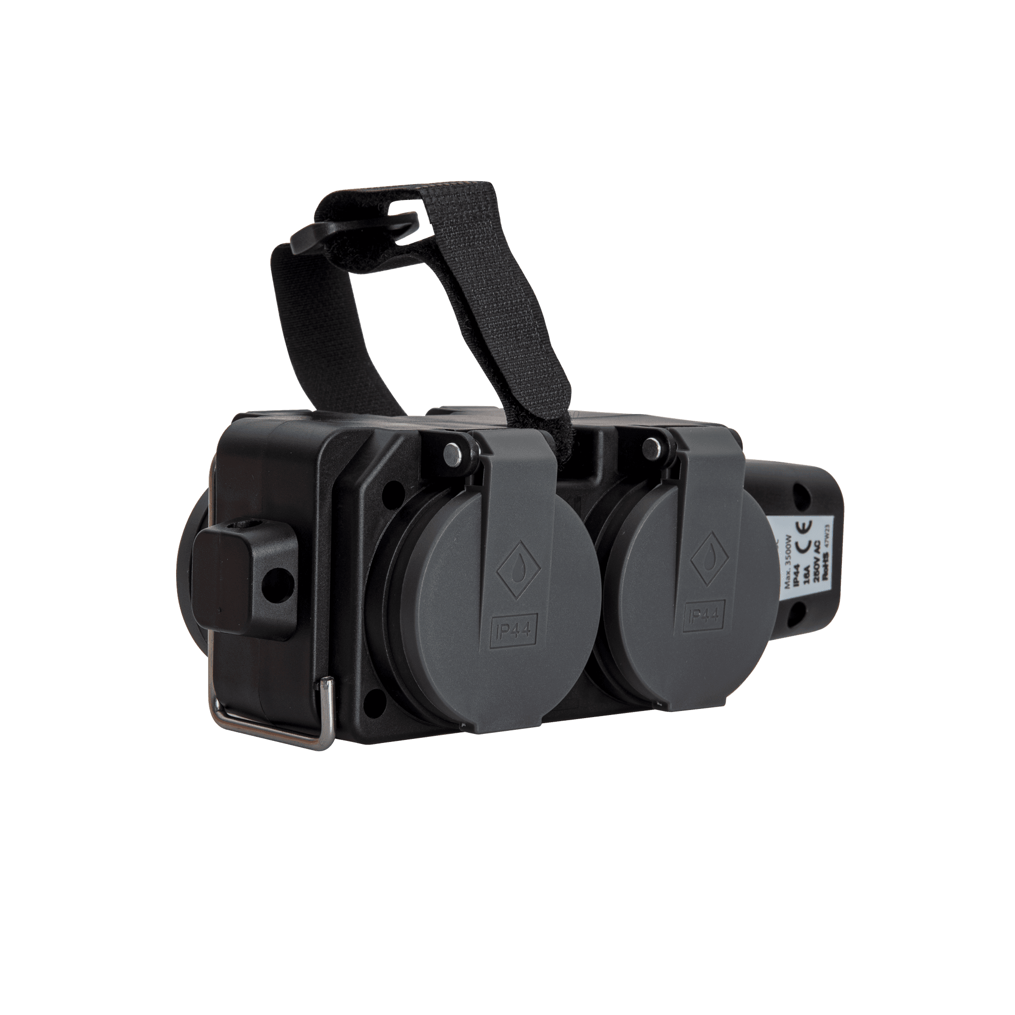ADAPTADOR DE 4 TOMADAS COM PENDURADOR 4 X 2P + T | IP44