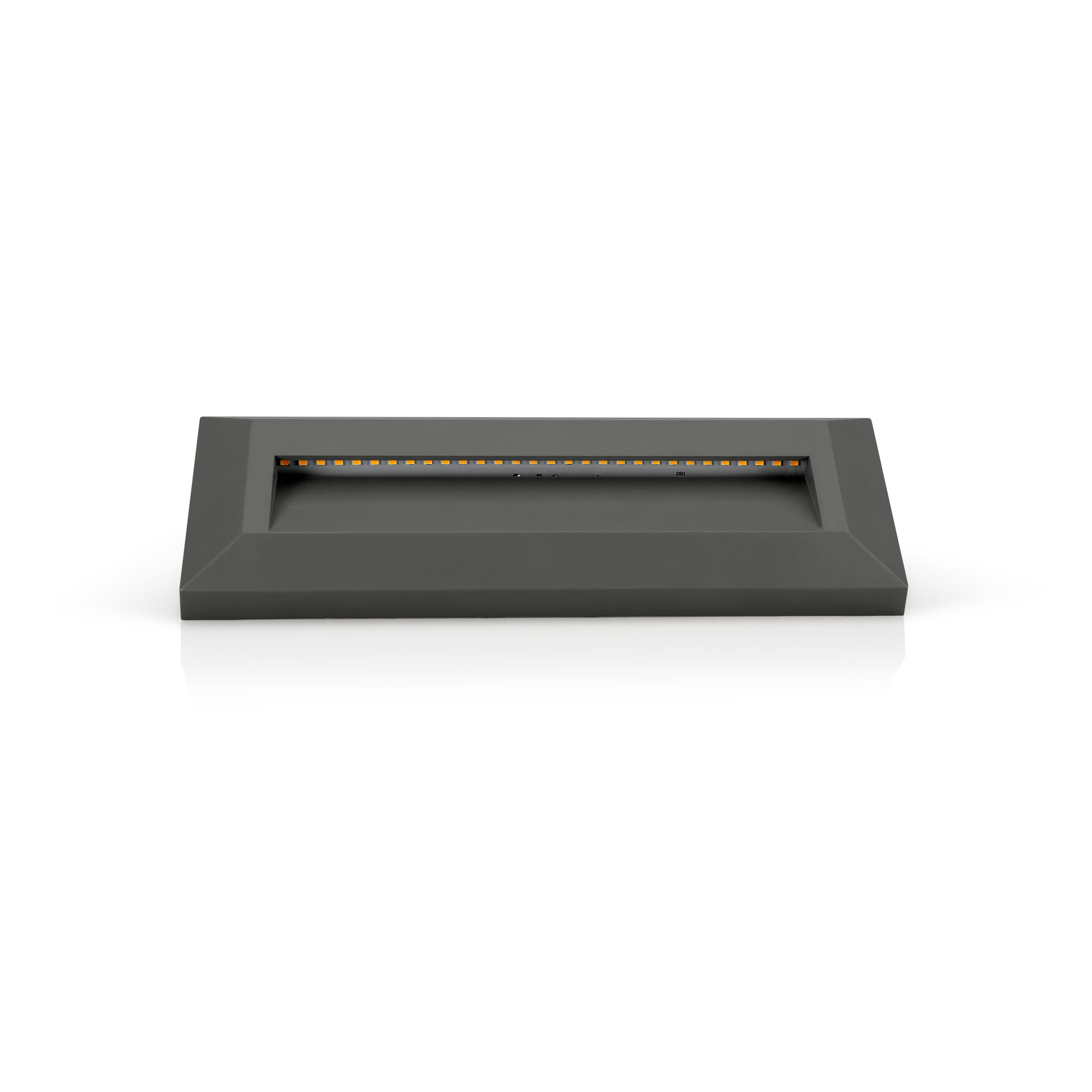 APLIQUE MURO SALIENTE 3W 4000K IP65 CINZA                                                                               