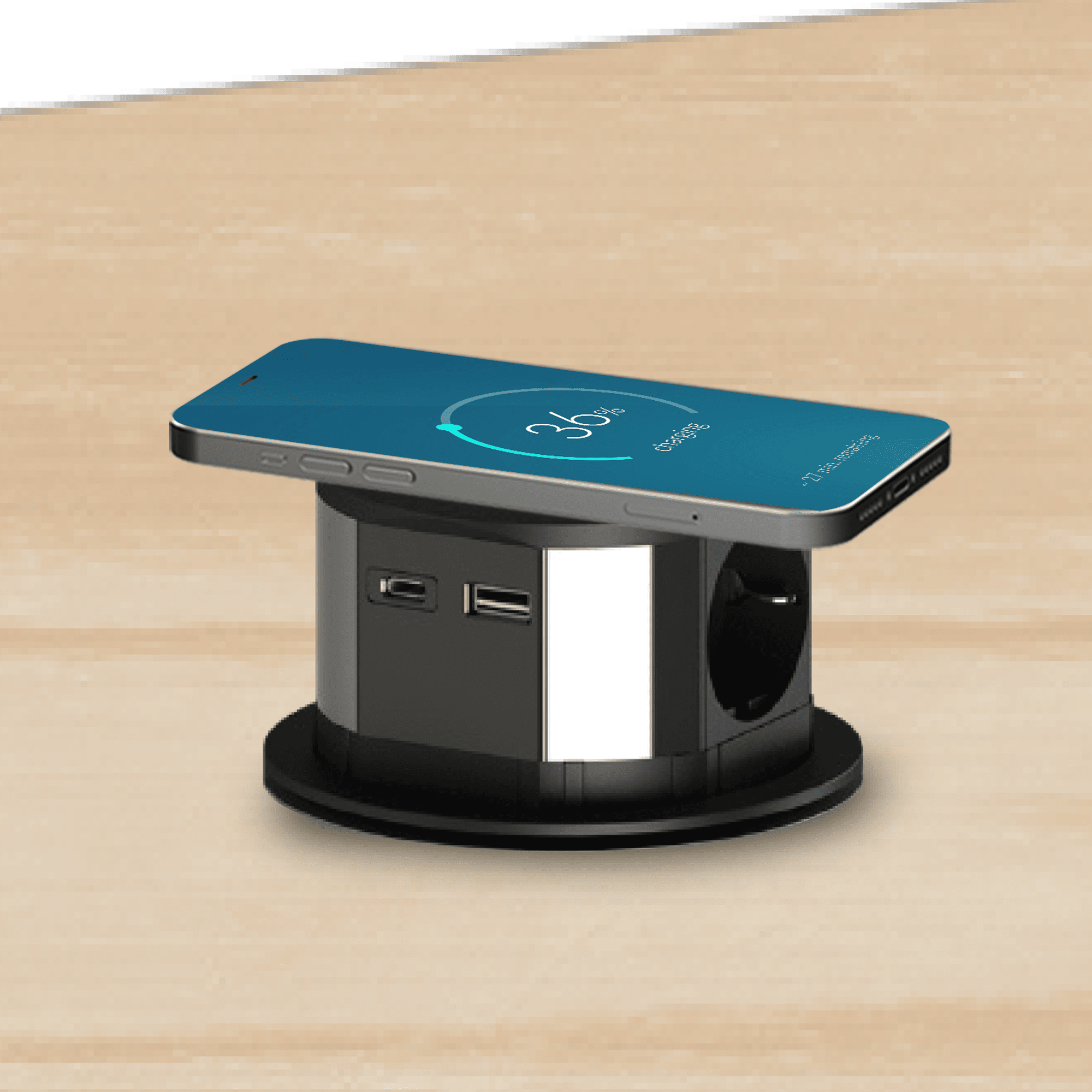 BLOCO DE TOMADAS POP-UP 3X2P+T 16A/USB A+C + INDUÇÃO