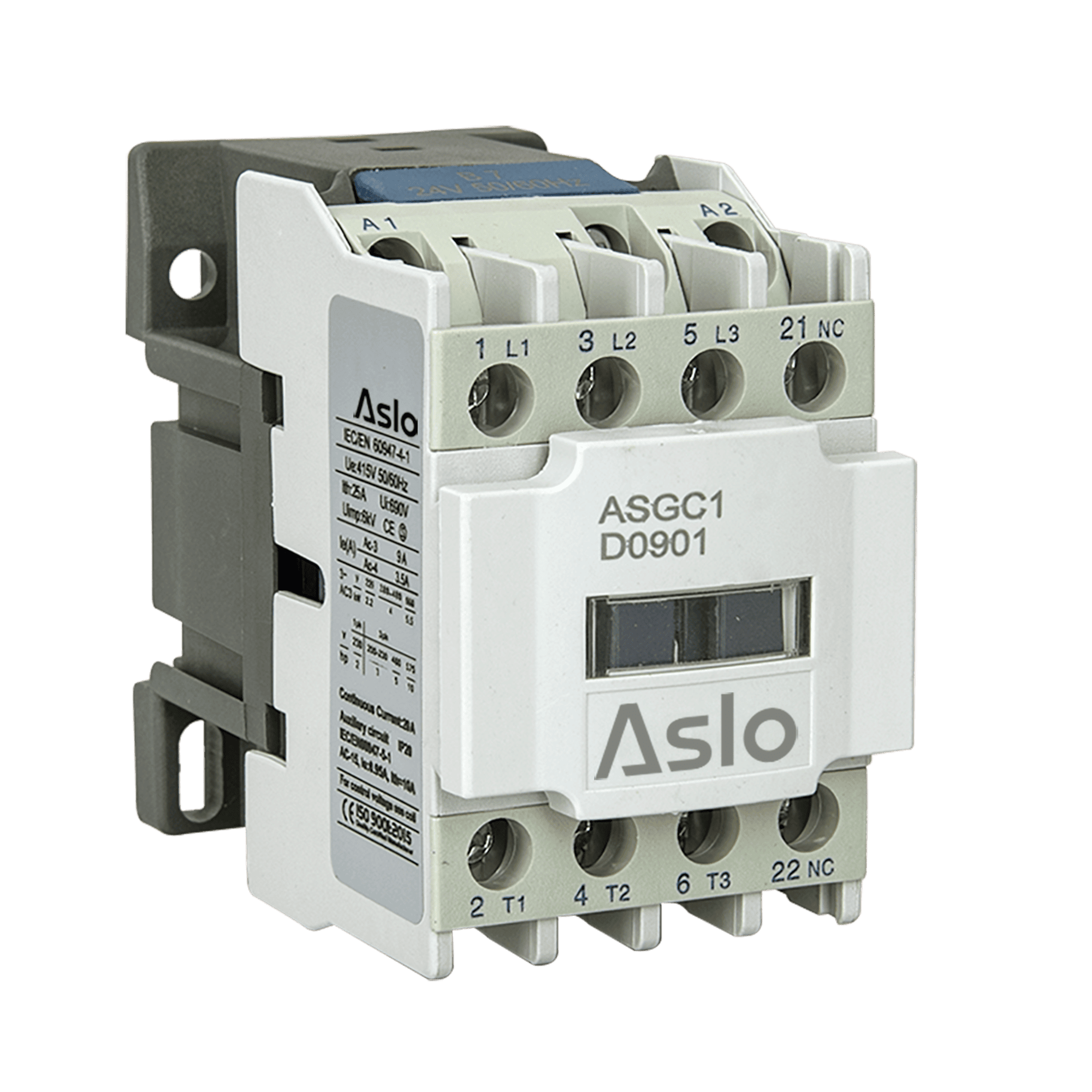 CONTACTOR TRIPOLAR CON BOBINA DE AC 9A NC                                                                               