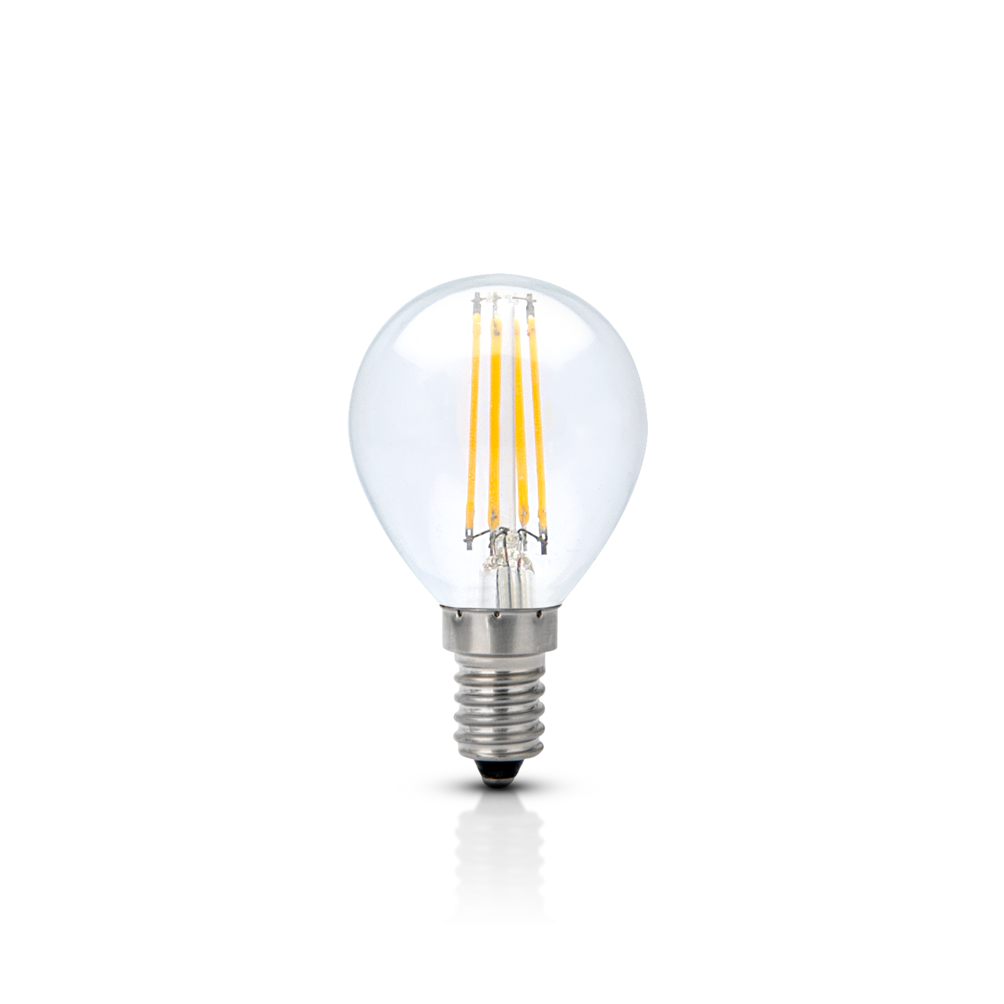 LÂMPADA LED DE FILAMENTO ESFÉRICA GOTA E14 4W BLISTER