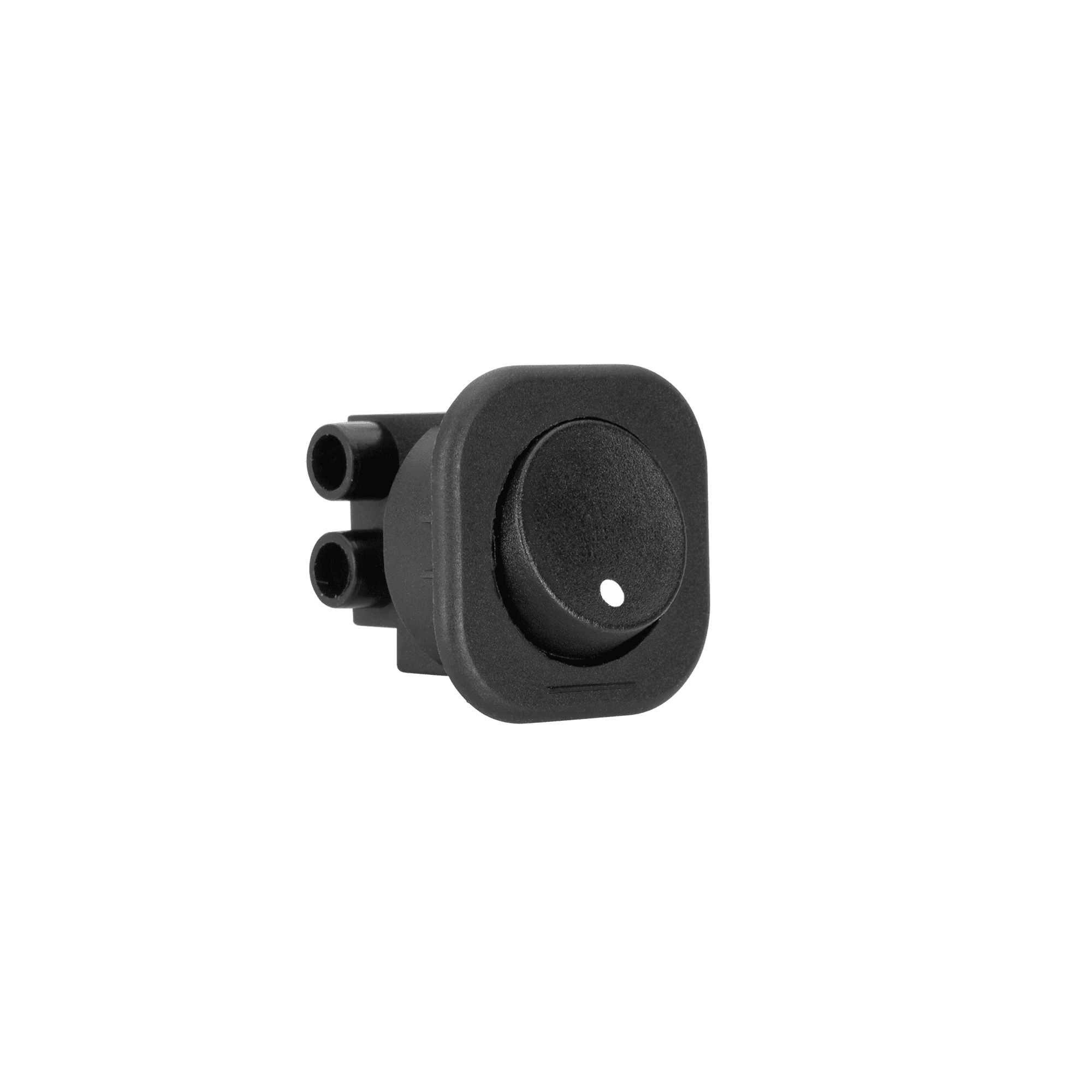 MINI INTERRUPTOR REDONDO PRETO 6A 250VAC