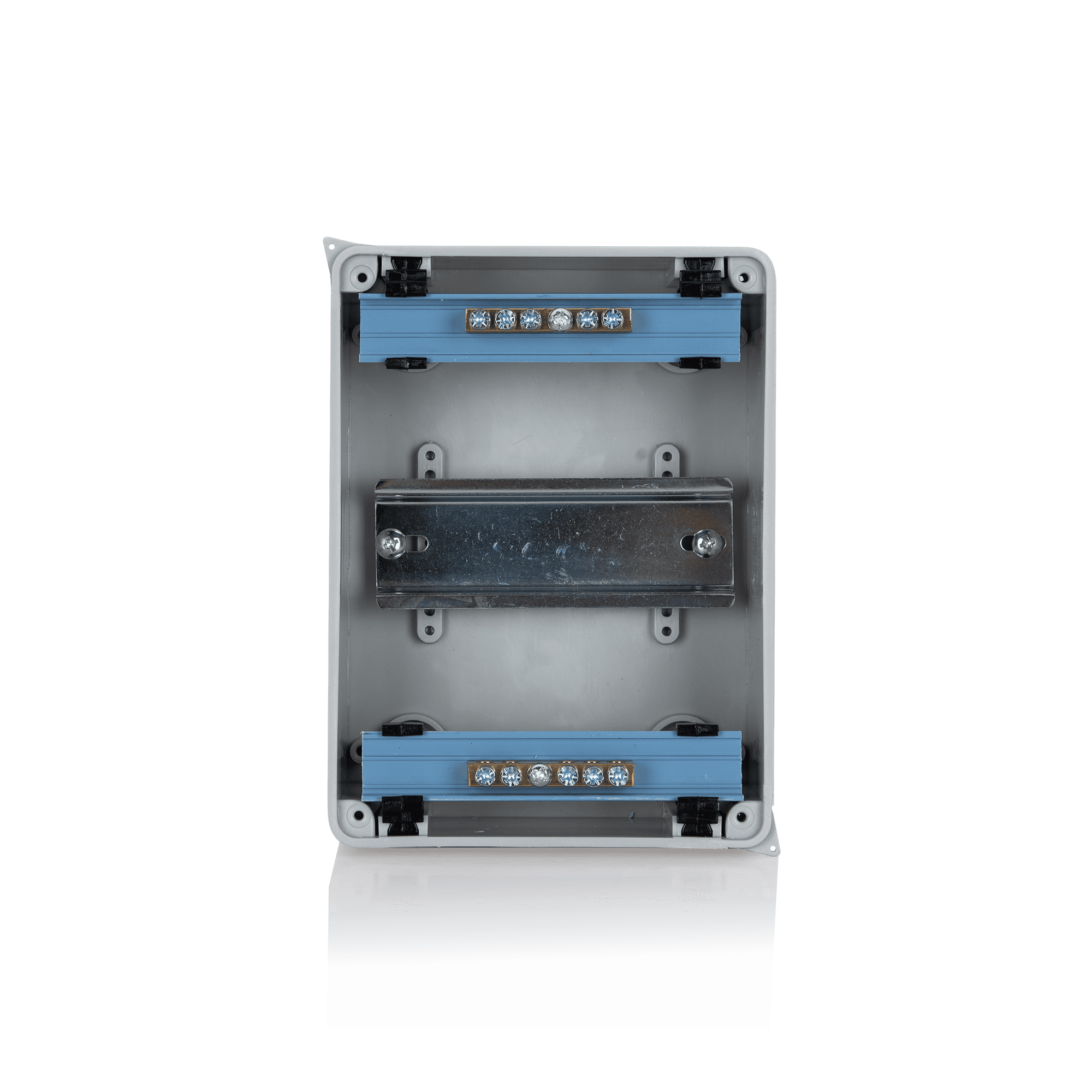 QUADRO DISTRIBUIÇÃO ESTANQUE COM PORTA TRANSPARENTE 12 MÓDULOS