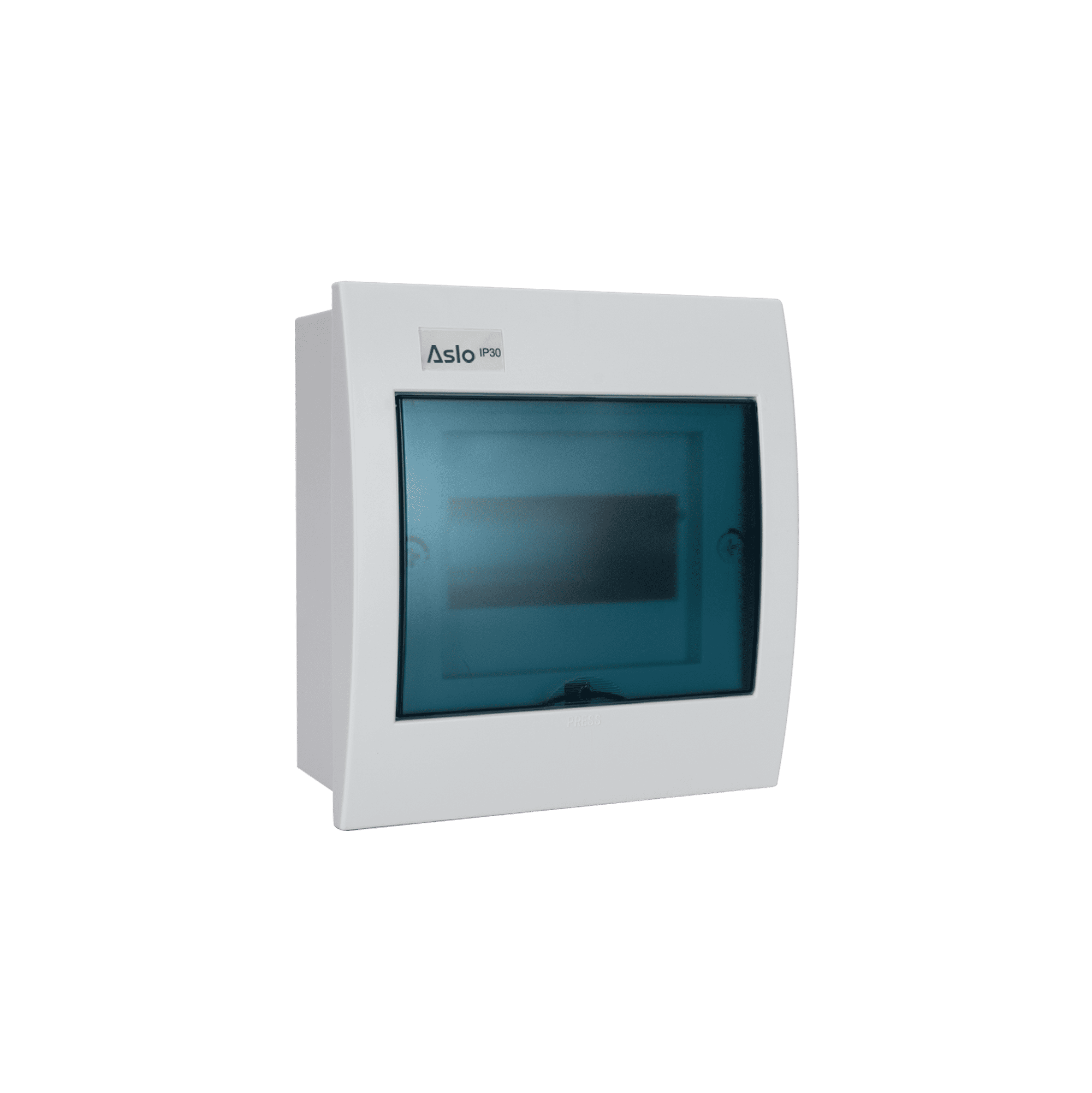 QUADRO DISTRIBUIÇÃO DE EMBUTIR COM PORTA TRANSPARENTE 12 MÓDULOS