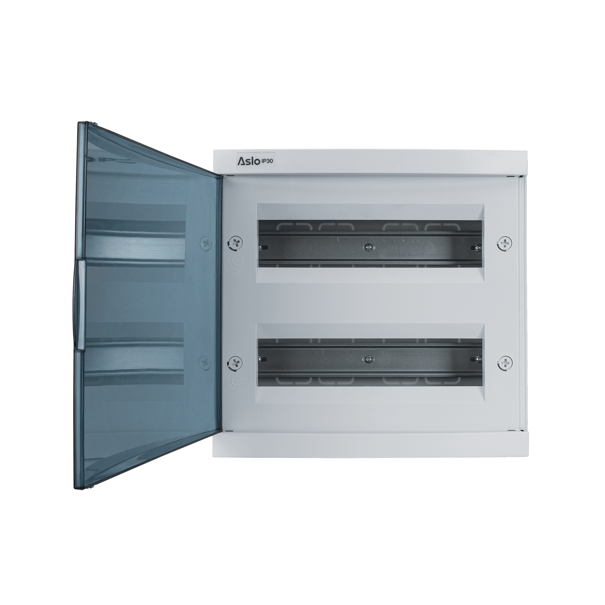 QUADRO DISTRIBUIÇÃO SALIENTE COM PORTA TRANSPARENTE 294X109MM 24 MÓDULOS