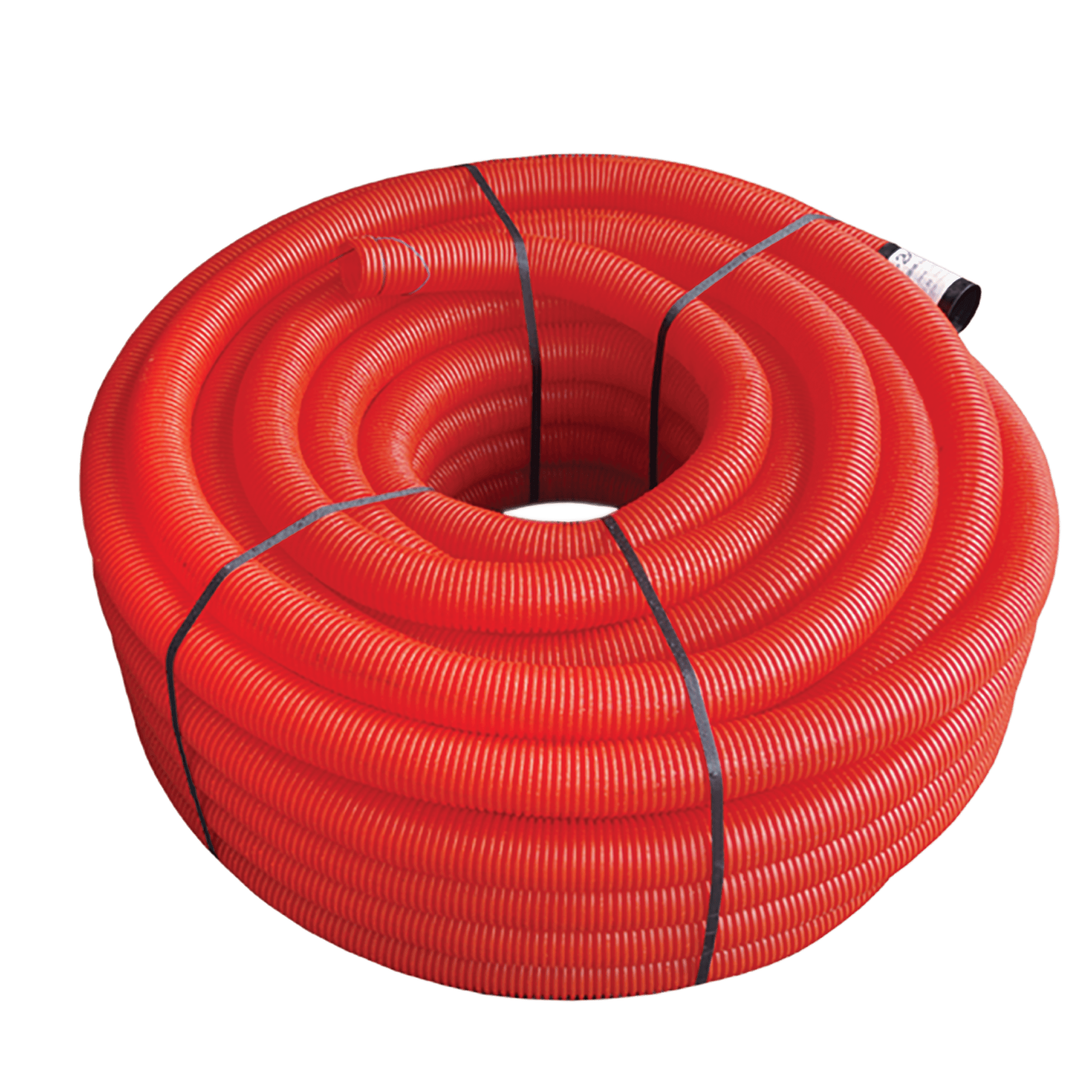 TUBO CORRUGADO DUPLA PAREDE VERMELHO