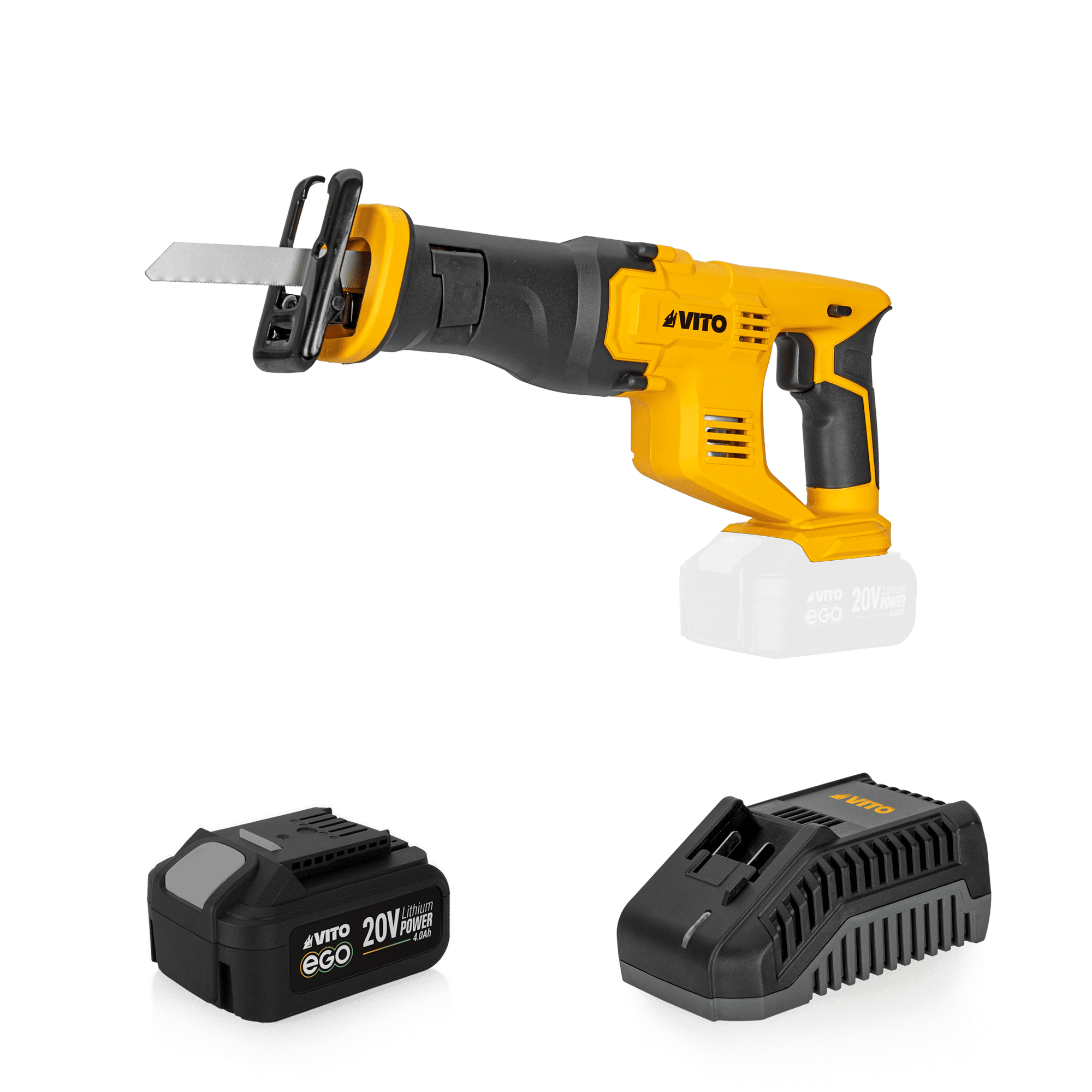PACK5EGO Ego 20V Reciprocating Saw With Battery And Charger VITO