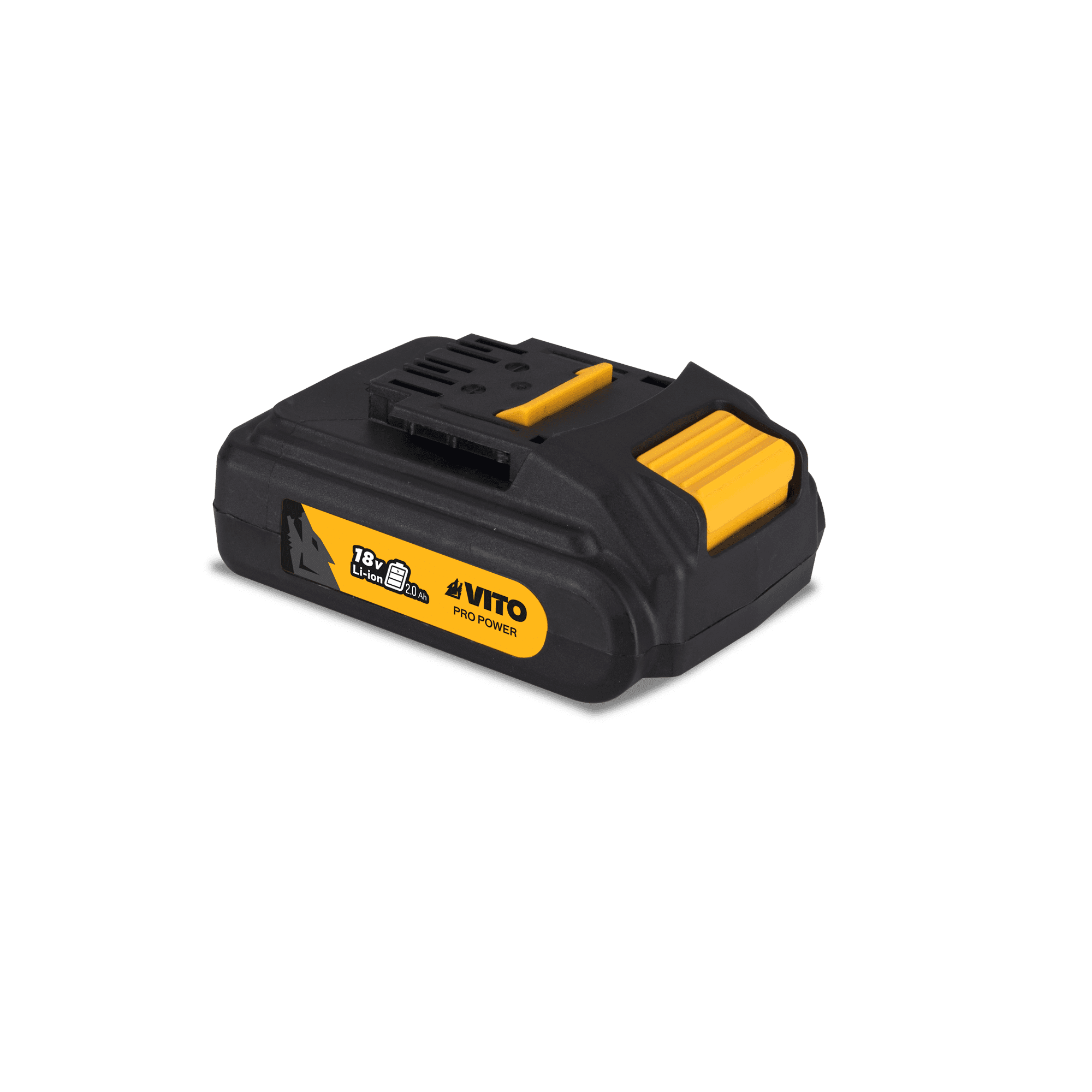 Taladro atornillador a batería 18V 2 Baterías de litio 2,0 Ah + maletín +  18 accesorios para atornillar y taladrar VITO