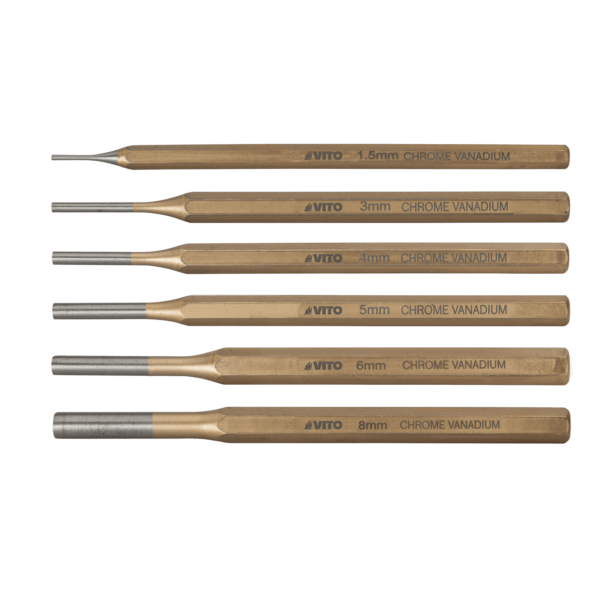 Vicpu6 set of 6 pin punches vito