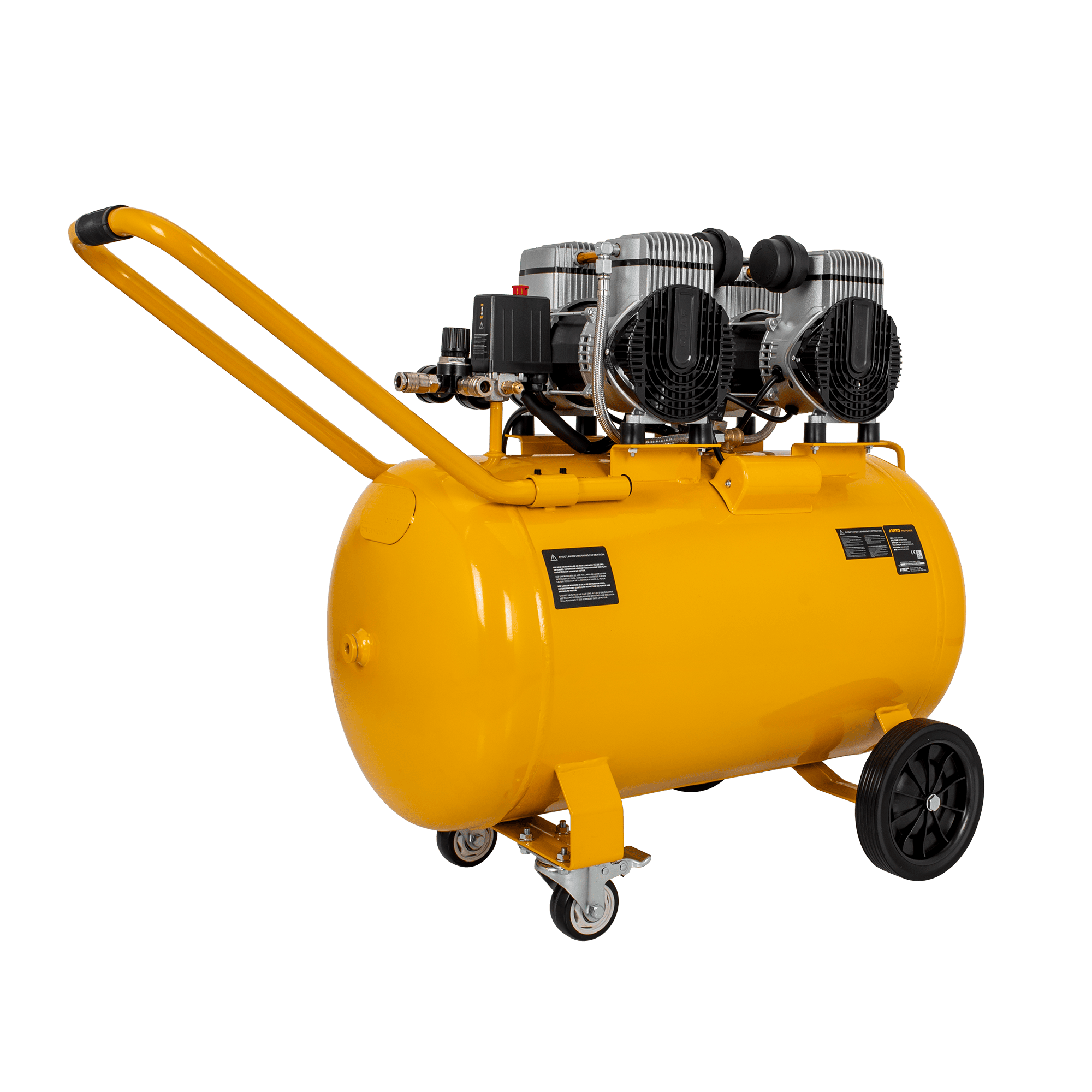 COMPRESSOR SEM ÓLEO SILENCIOSO 100LT 8 BAR 4.0CV                                                                        