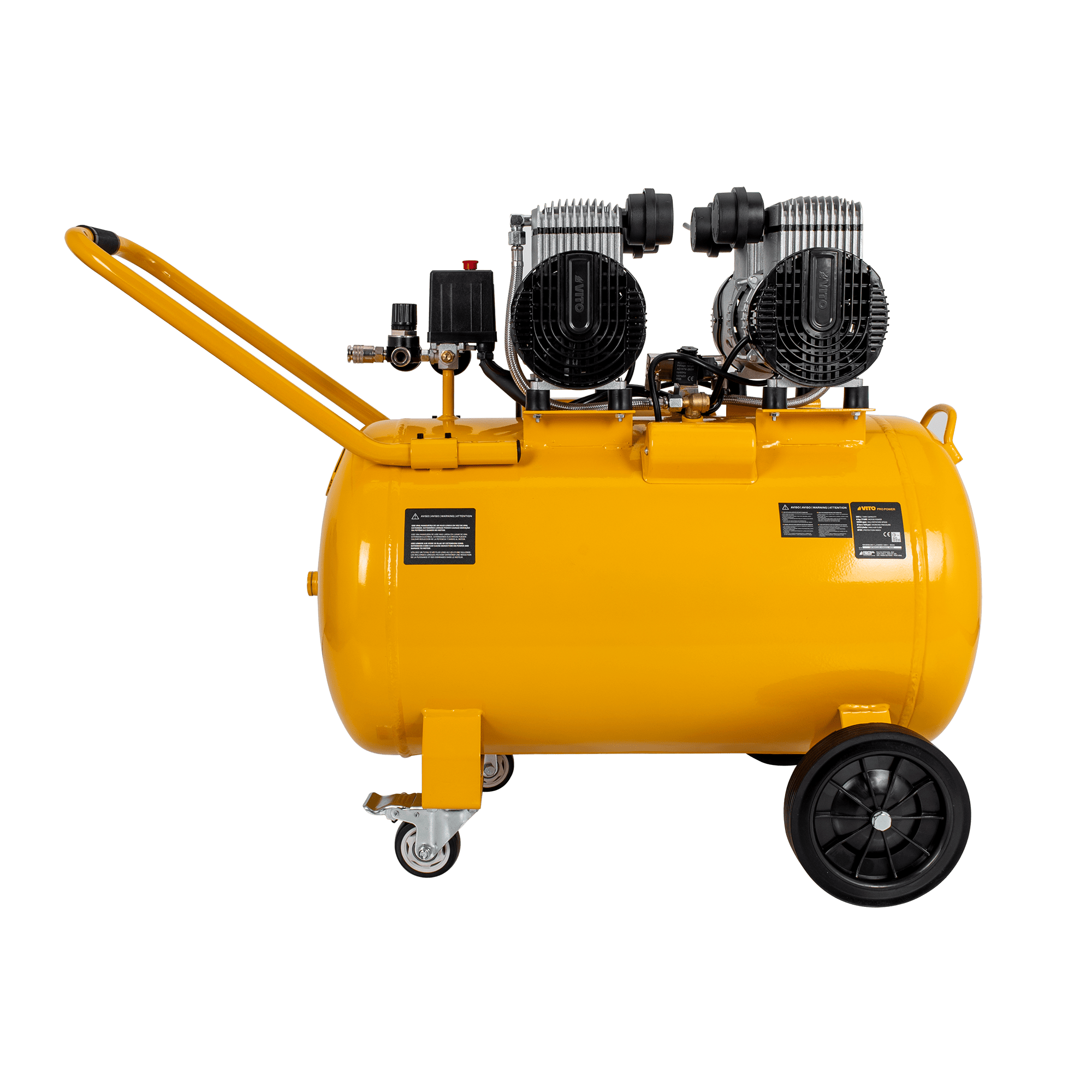 COMPRESSOR SEM ÓLEO SILENCIOSO 100LT 8 BAR 4.0CV                                                                        