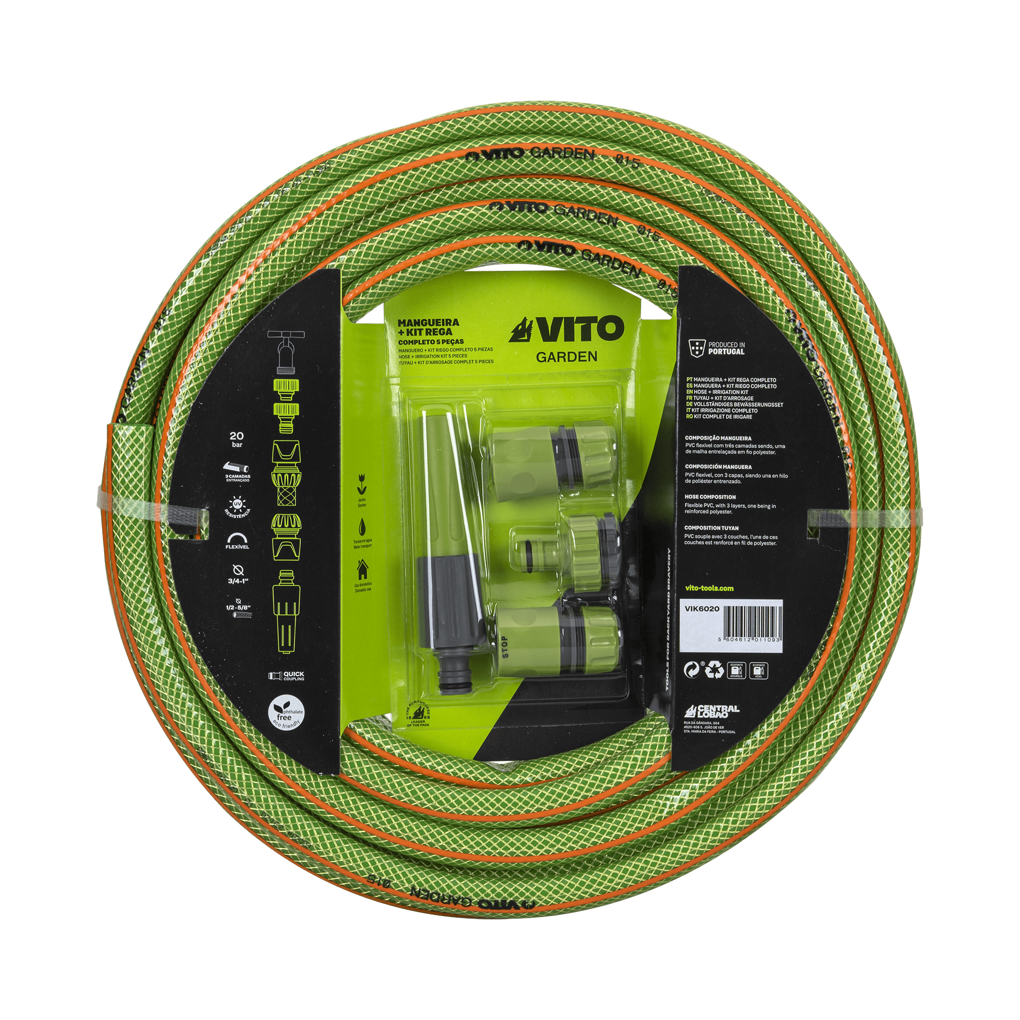 VIK1915 Irrigation Kit With Hose 19Mm 3 4 VITO vik1915-irrigation-kit-with-hose-19mm-3-4-vito