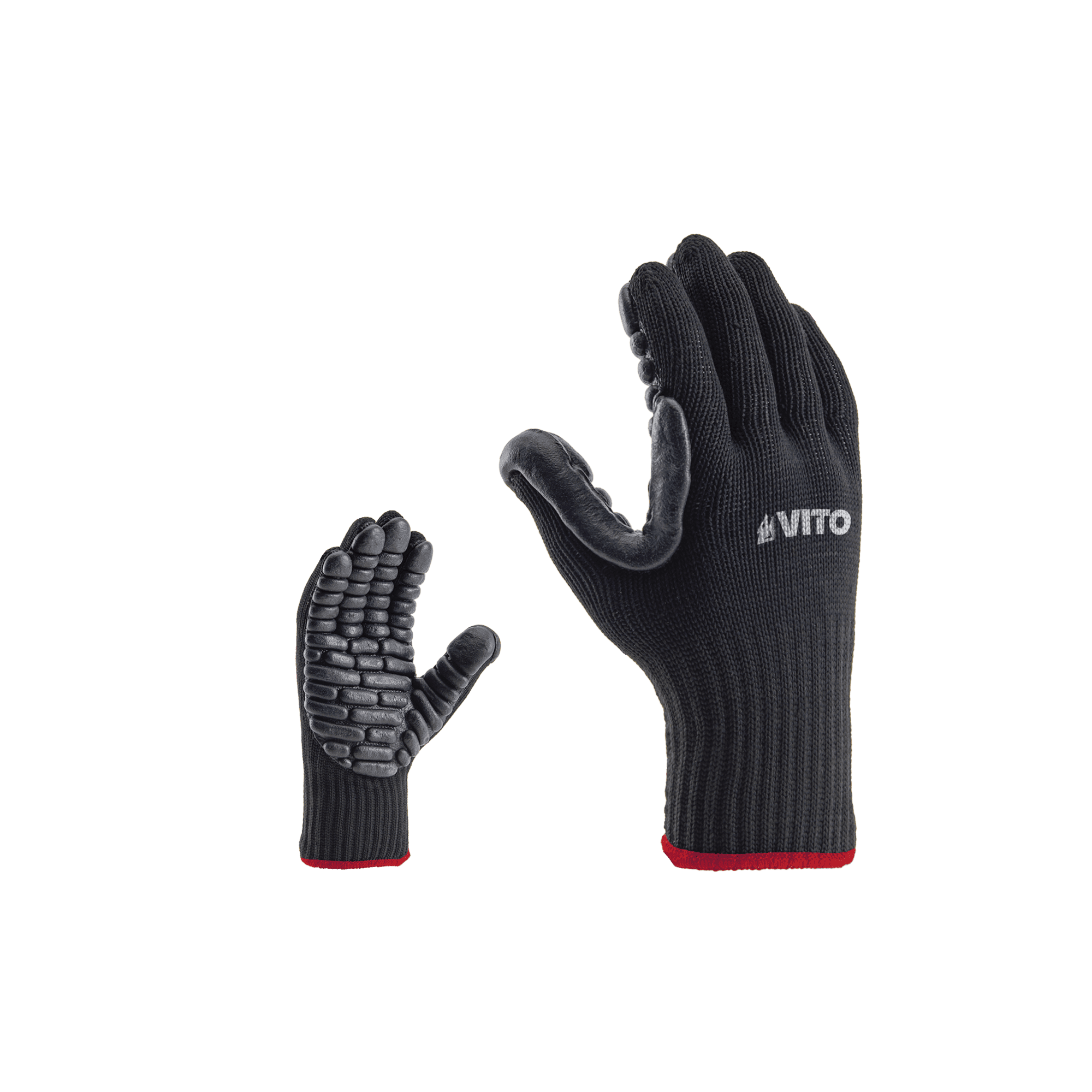 Gants de cyclisme - Professionnels - Demi-doigt - Noir - Anti-dérapants - Tailles S à XL